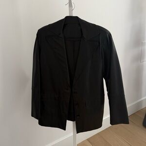 Black Women's Blazer Jacket - Classic Tailored Style